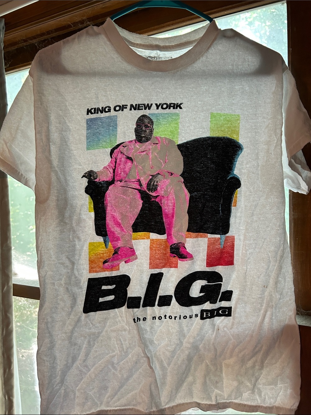 Notorious B.I.G. 'King of New York' Graphic Tee - White
